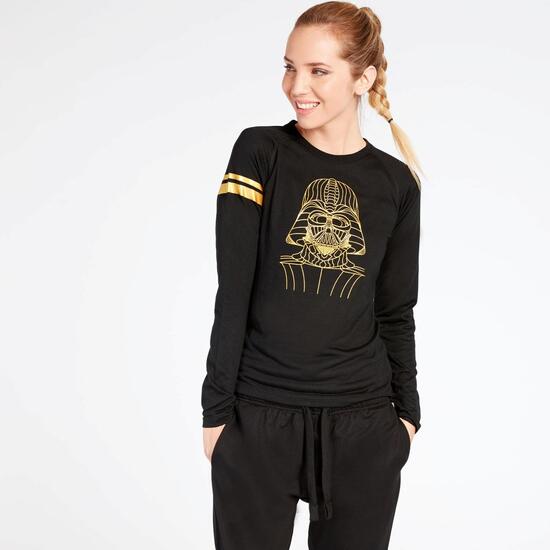 Camiseta Star Wars Negra Mujer