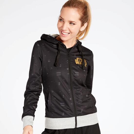 Sudadera Star Wars Negros Gris Claro Mujer