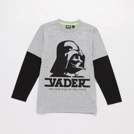 Camiseta Star Wars Niño Gris Negro