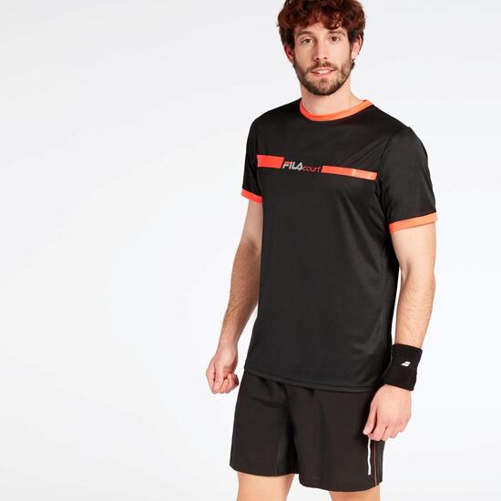 Camiseta Tenis Fila Training Negra