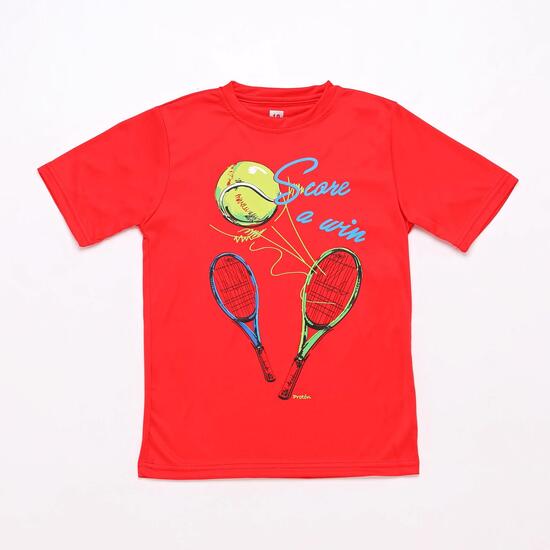 Camiseta Tenis Roja Proton Niño