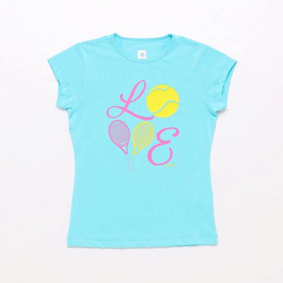 Camiseta Tenis Celeste Proton Niña