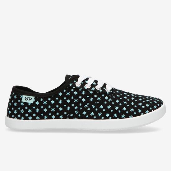 Zapatillas Lona Negras Up Vega