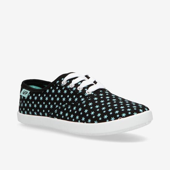 Zapatillas Lona Negras Up Vega