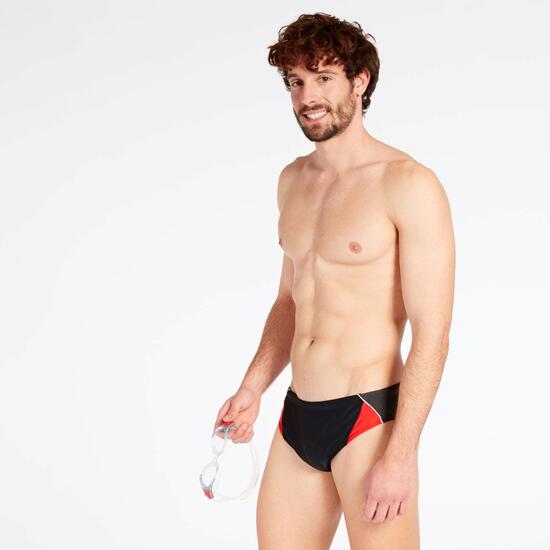 Bañador Slip Natación Paraqua Negro