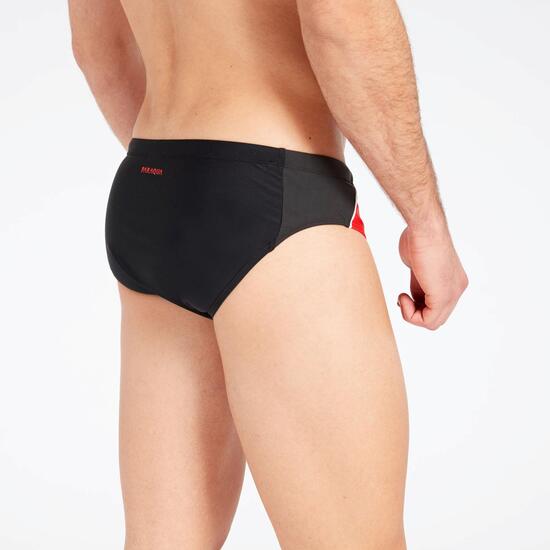 Bañador Slip Natación Paraqua Negro