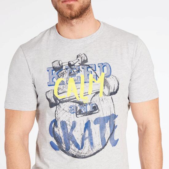 Camiseta Gris Up Stamps