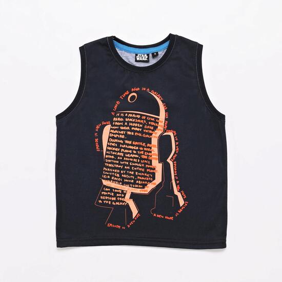 Camiseta Star Wars Negra Niño