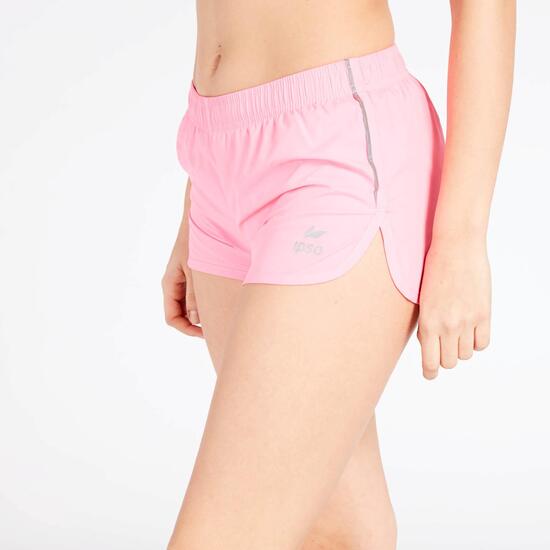 Pantalón Corto Running Rosa Ipso Basic