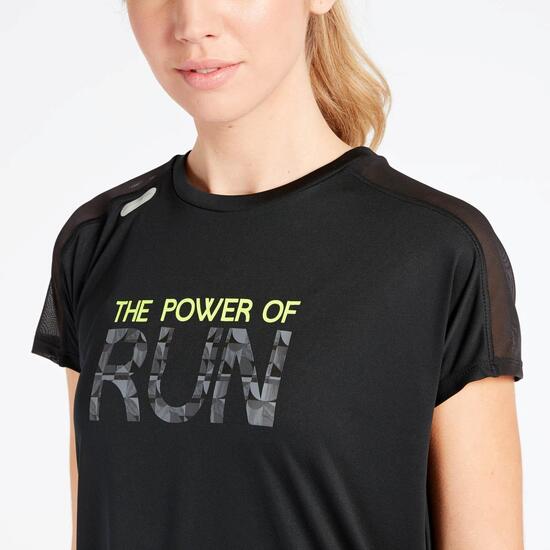Camiseta Running Negra Ipso Experience