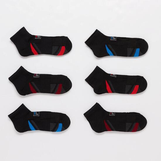 Calcetines Cortos Fila Negros Calcetines Cortos Fila Negros