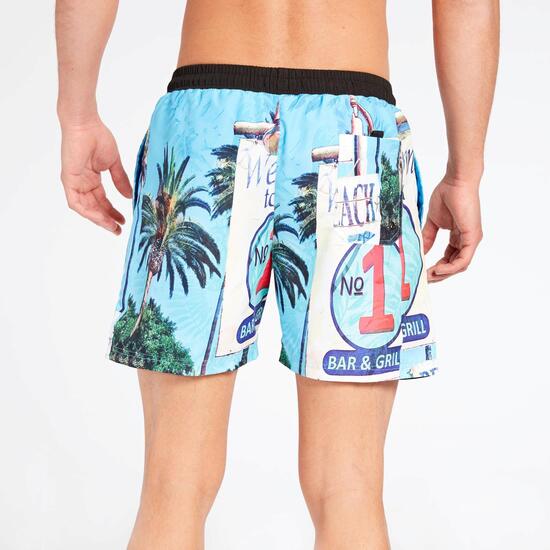 SLVR CRO BAÑADOR CORTO PLAYA MICRO ESTAMP
