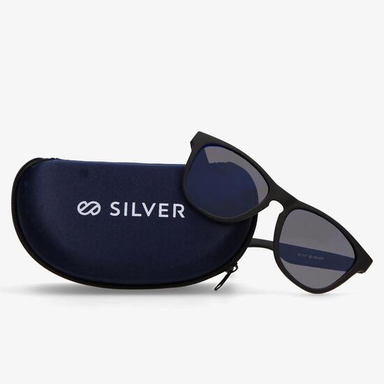 Gafas Sol Negra Azul Silver