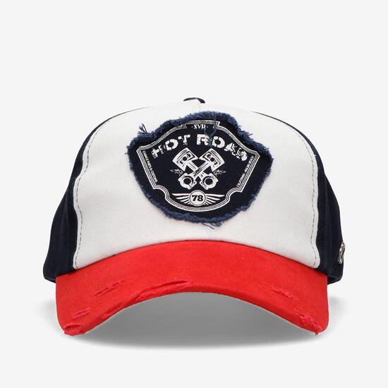 Gorra Road Blanca Hombre Silver