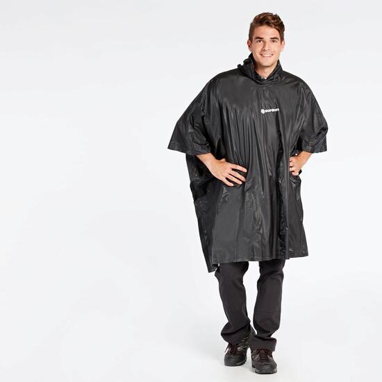 Poncho Lluvia Negro Boriken