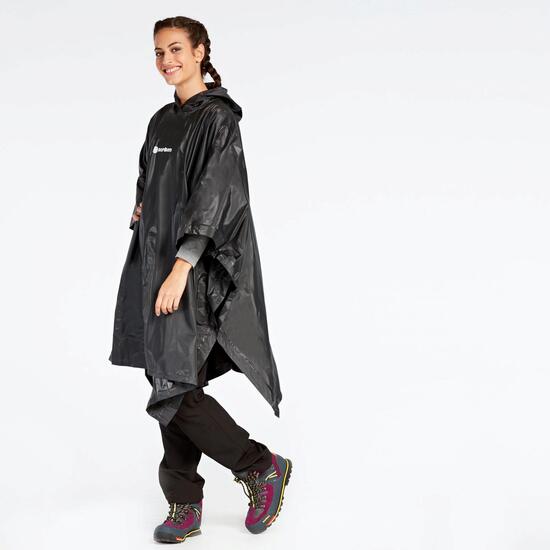 Poncho Lluvia Negro Boriken
