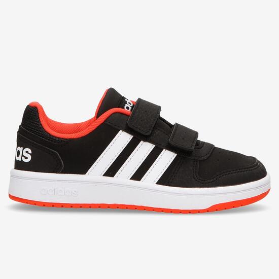 adidas Hoops 2.0 - Negro - Rojo - Zapatillas Casual Niño | Sprinter