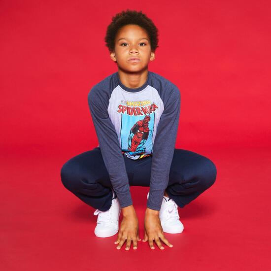Camiseta Manga Larga Spiderman Junior Camiseta Manga Larga Spiderman Junior