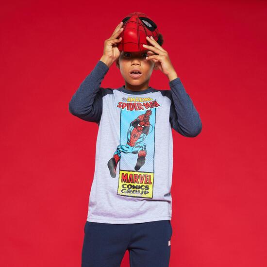Camiseta Manga Larga Spiderman Junior Camiseta Manga Larga Spiderman Junior