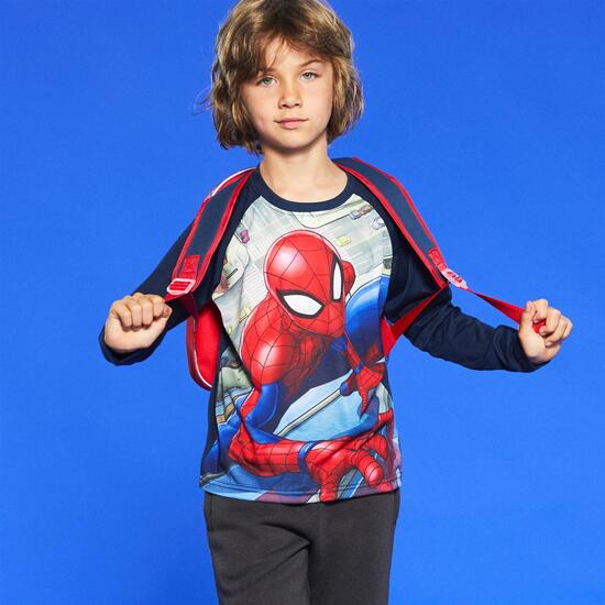 Camiseta Manga Larga Spiderman Niño Camiseta Manga Larga Spiderman Niño