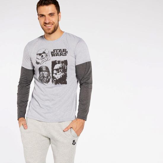 Camiseta Manga Larga Star Wars Camiseta Manga Larga Star Wars