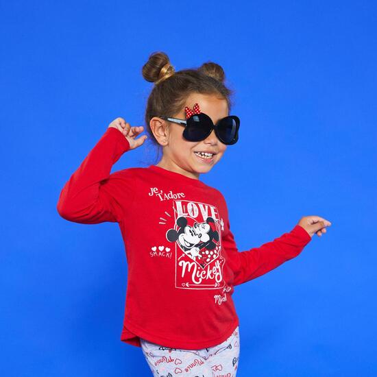 Camiseta Manga Larga Mickey & Minnie