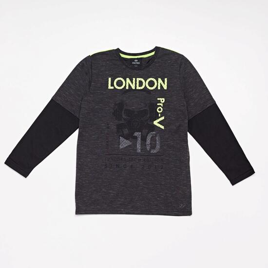 Camiseta Manga Larga Silver London Junior