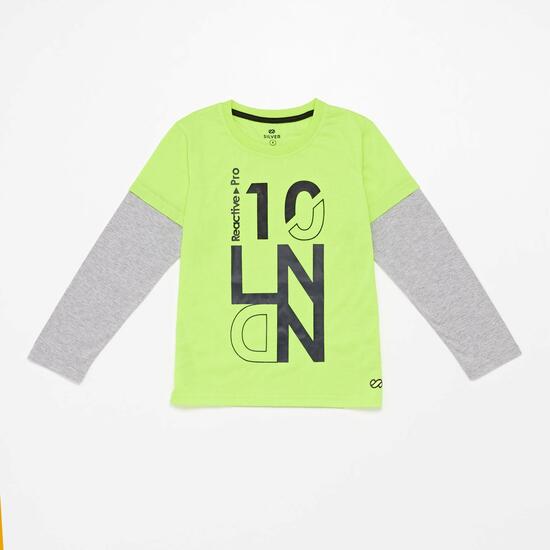 Camiseta Manga Larga Silver Reaction Niño