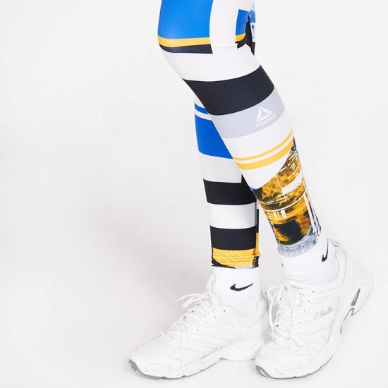mallas reebok dorados