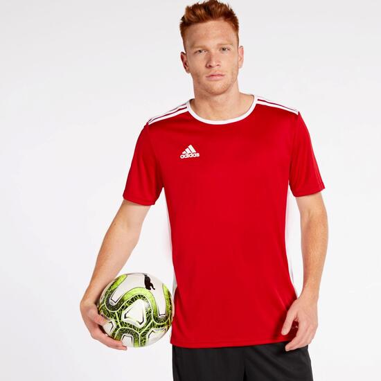 cortesía Optimismo Intenso adidas Entrada 18 - Rojo - Camiseta Fútbol Hombre | Sprinter