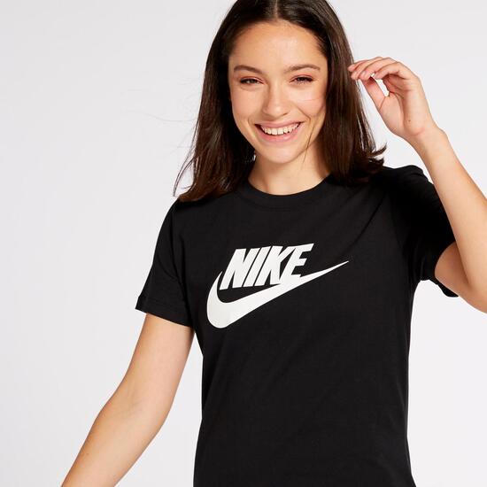 Pareja Puede soportar pasado Camiseta Nike Negro Camiseta Mujer | Sprinter