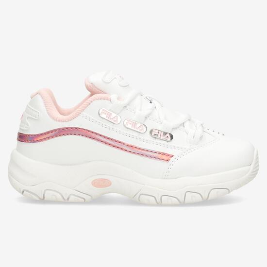 zapatillas fila disruptor zapatos fila niÃ±a rosa bordada