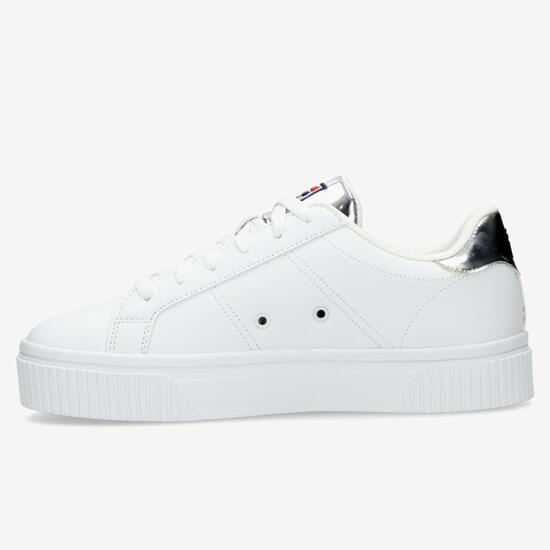 panache white multi platform sneakers