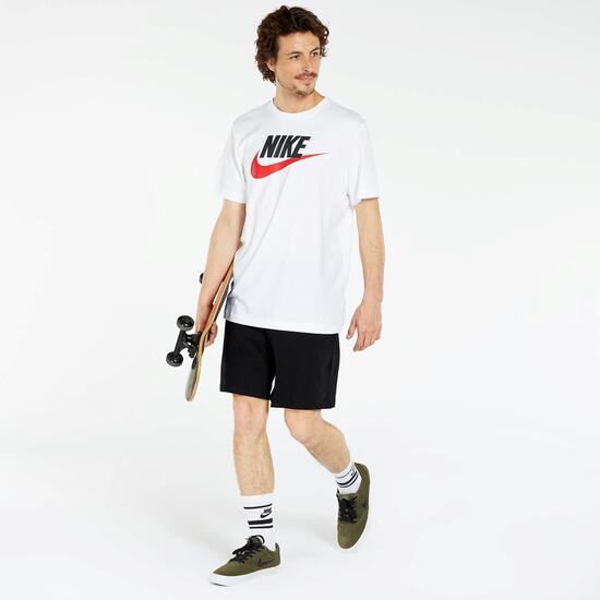 Nike -Blanco- Camiseta Hombre