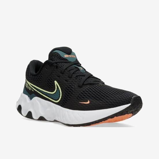 nike running renew ride 2 trainers in black