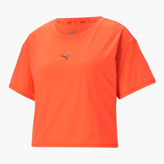 Puma Run Launch - Rojo - Camiseta Running Mujer | Sprinter