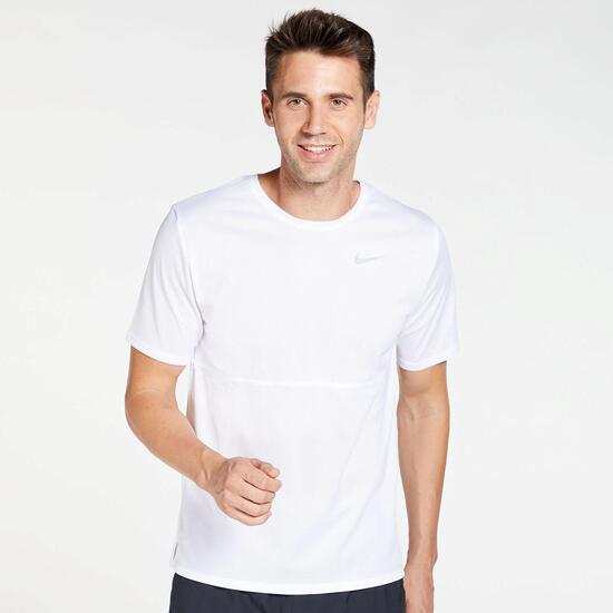 traducir Decremento heno Nike Breathe -Blanca- Camiseta Running Hombre | Sprinter