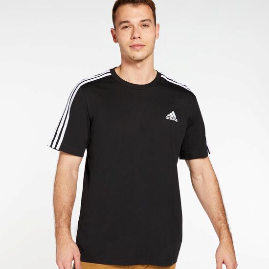 Irradiar Agrícola fe adidas 3 Stripes - Negra - Camiseta Hombre | Sprinter