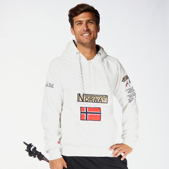 Geographical Norway Gymclass - Blanco - Capucha Hombre | Sprinter