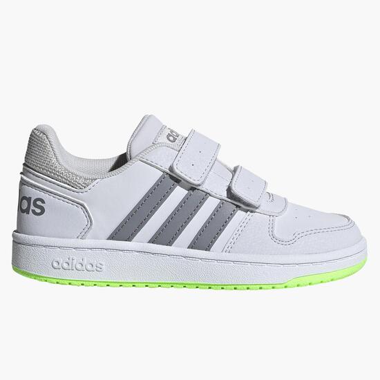 adidas Hoops 2.0 - BLANCO - Zapatillas Velcro Niño | Sprinter