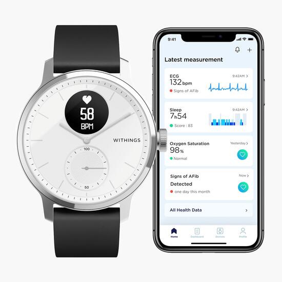Withings Pulsometro Acero Hibrido 42mm Withings Pulsometro Acero Hibrido 42mm