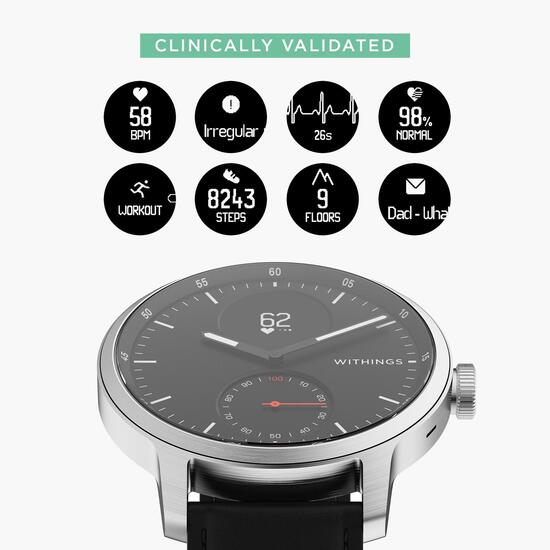 Withings Pulsometro Acero Hibrido 42mm Withings Pulsometro Acero Hibrido 42mm