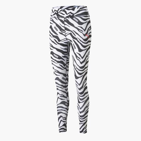 Puma Modern Zebra Ii - Negro - Mallas Fitness Mujer | Sprinter