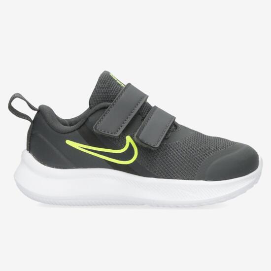 Nike Runner 3 - Gris - Zapatillas Velcro Niño | Sprinter