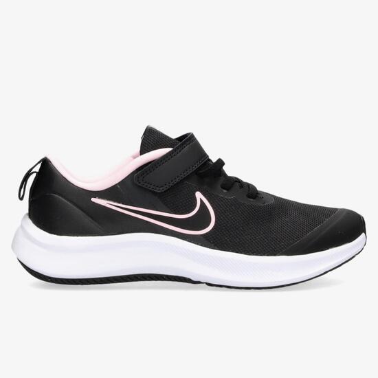 Isla Stewart Condimento Bastante Nike Star Runner 3 - Negras - Zapatillas Velcro Niña | Sprinter