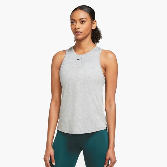 historia Cuarto Pantano Nike One - Gris - Camiseta Fitness Mujer | Sprinter