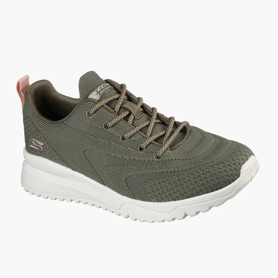 Skechers Bobs Squad 3 - Kaki - Zapatillas Running Mujer | Sprinter