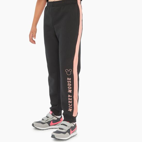 Pantalón Chándal Mickey - Negro - Pantalón Chica Disney | Sprinter
