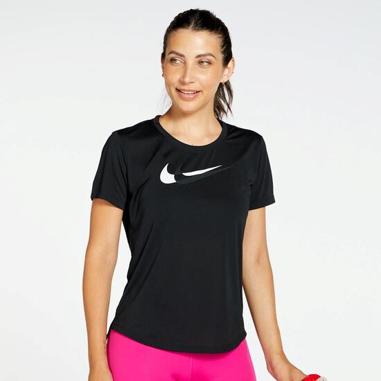 oxígeno Adaptado fondo de pantalla Nike Swoosh Run - Negro - Camiseta Running Mujer | Sprinter