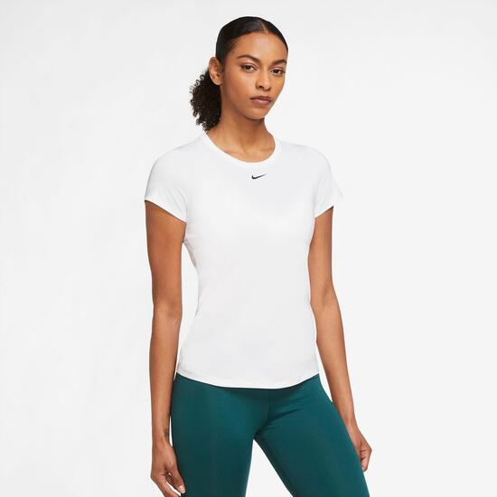 Hollywood ruptura resbalón Nike One - Blanco - Camiseta Fitness Mujer | Sprinter